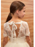 Ivory Lace Fabulous Cheap Flower Girl Dress